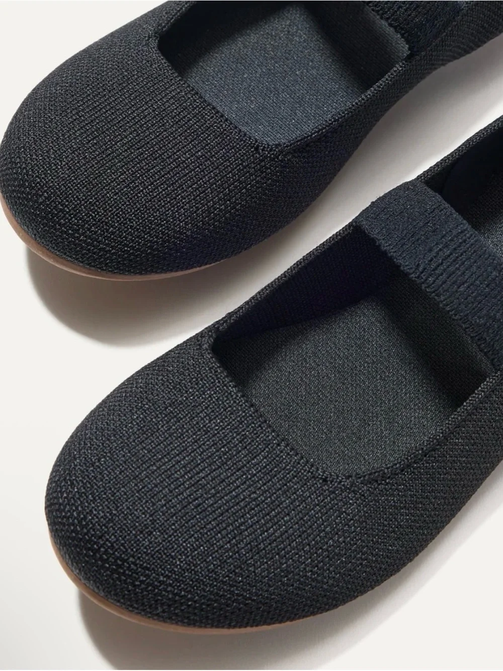 Rothy’s The Kids Mary Jane Slip-On Black  Shoes Ballerina Flats Girls Sz 2  AA27
